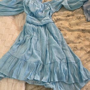 Light Blue Flowy Dress